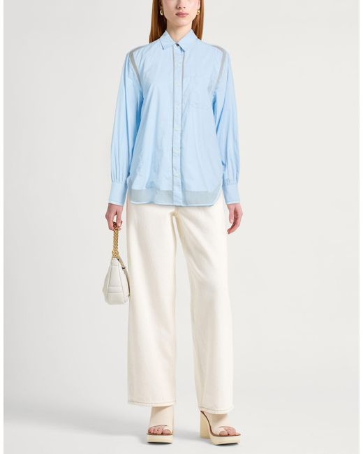 Rag & Bone Blue Sky Shirt Cotton, Viscose