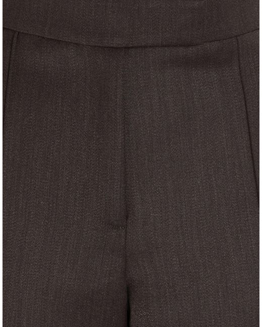 Alex Perry Gray Dark Pants Polyester, Virgin Wool