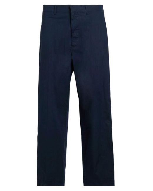 Department 5 Blue Pants Cotton, Elastane for men