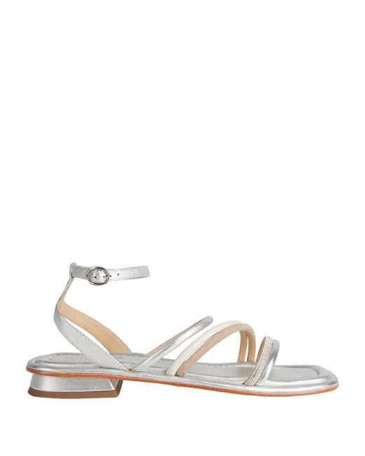 Emanuélle Vee White Sandals Leather