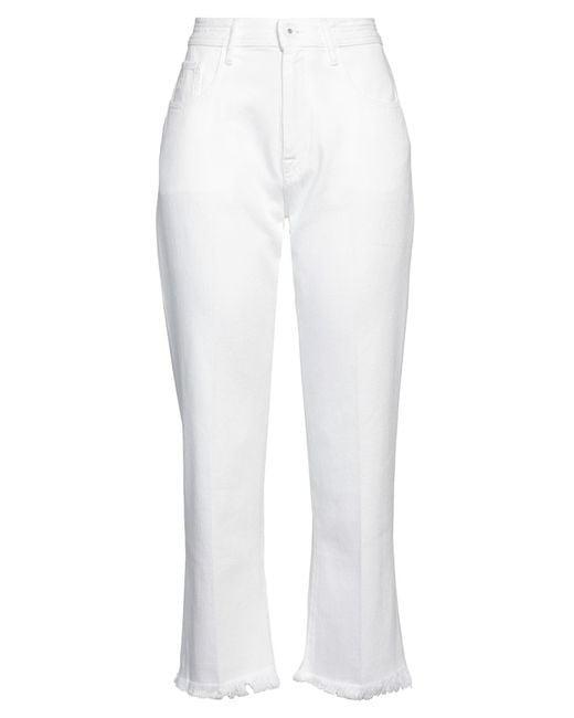 Jacob Cohen White Jeans Cotton, Polyester