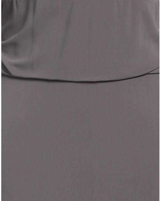 Cappellini By Peserico Gray Midi Dress Viscose