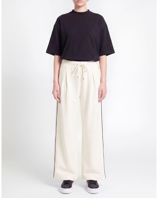 Max Mara White Slate Pants Cotton, Polyester, Elastane