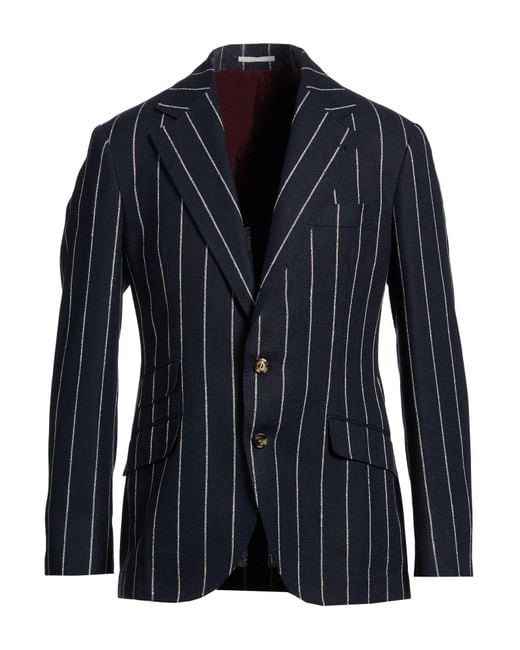 Brunello Cucinelli Blue Blazer for men