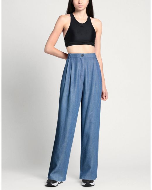 Haveone Blue Pants Lyocell