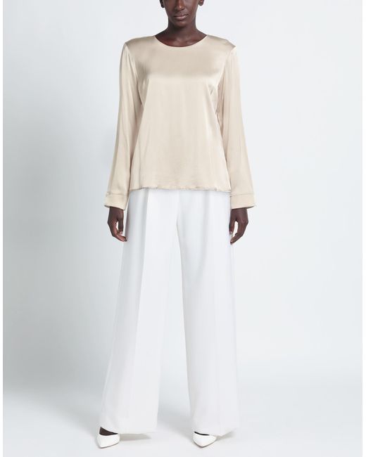 Camicettasnob Women's Natural Light Top Viscose, Elastane