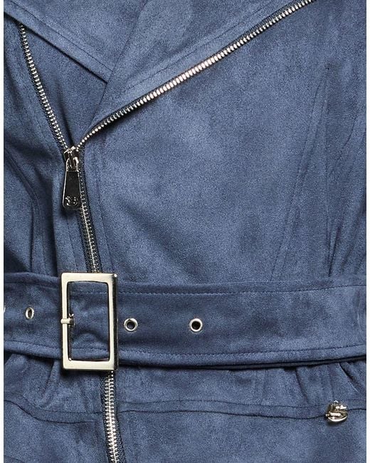 Siste's Blue Jacket Polyester, Elastane