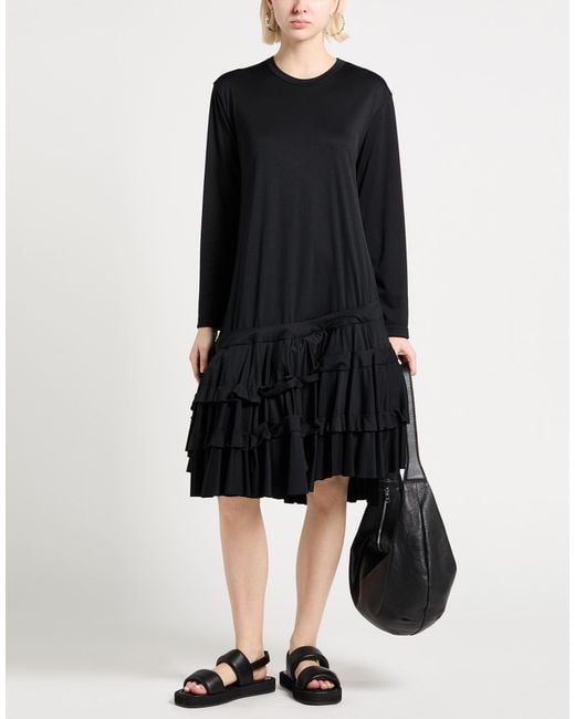 Comme des Garçons Black Mini Dress Polyester