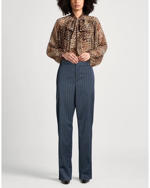Moschino Blue Pants Virgin Wool