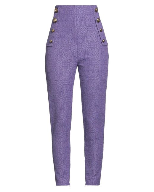 Elisabetta Franchi Purple Trouser