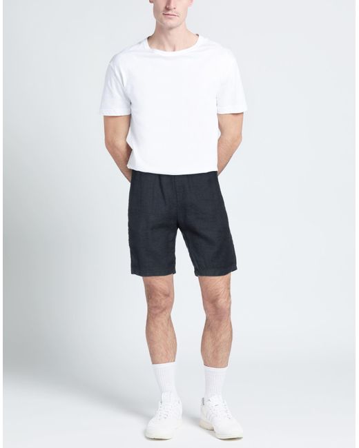 Windsor. Blue Midnight Shorts & Bermuda Shorts Linen, Lyocell, Elastane for men