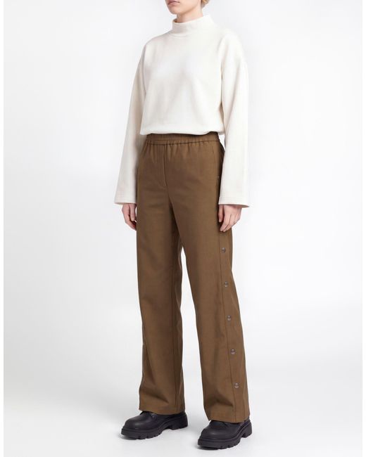 Department 5 Natural Khaki Pants Polyester, Virgin Wool, Elastane