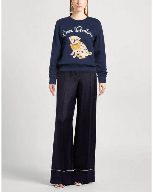 Valentino Garavani Blue Sweatshirt Cotton