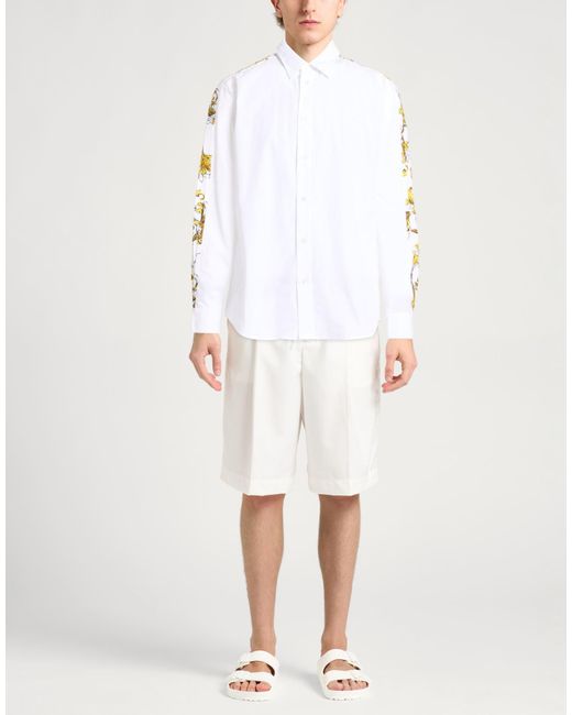 Versace Jeans Couture White Shirt Cotton for men