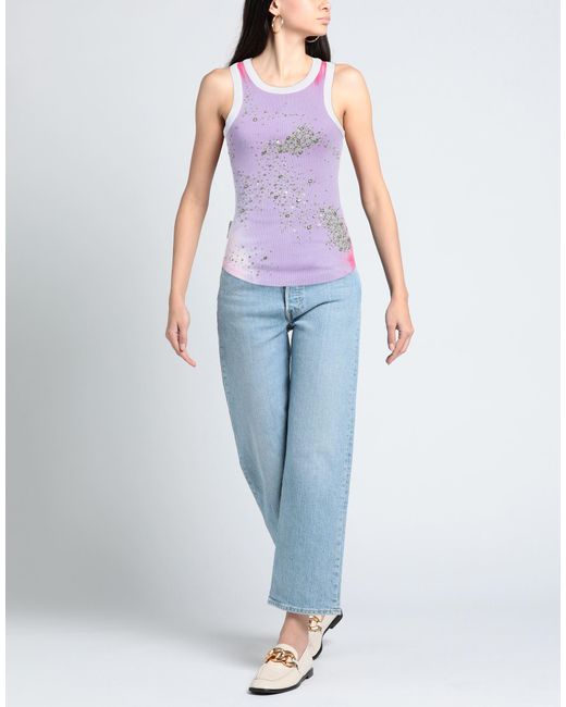 DES_PHEMMES Purple Tank Top
