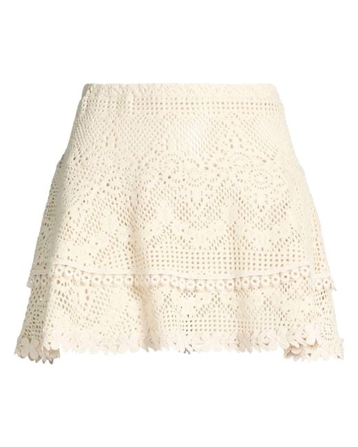 Soallure Natural Mini Skirt