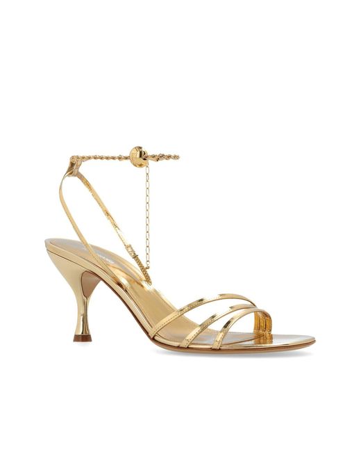 Sandales Ferragamo en coloris Metallic