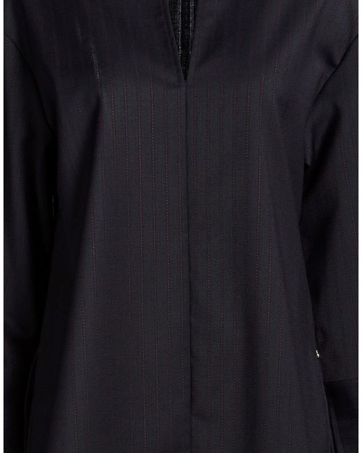 Ottod'Ame Blue Midnight Top Polyester, Virgin Wool, Elastane