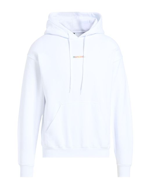 Propaganda White Sweatshirt Cotton for men