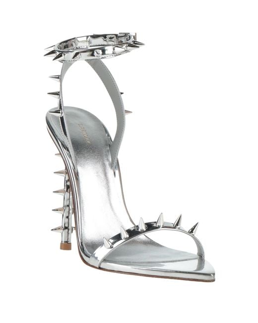 Le Silla White Sandals Leather, Synthetic Material