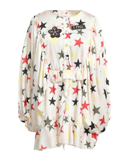 5 PROGRESS White Mini Dress Polyester