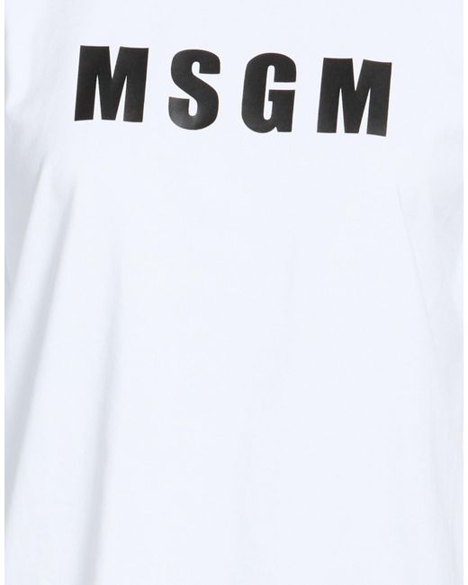MSGM White T-Shirts