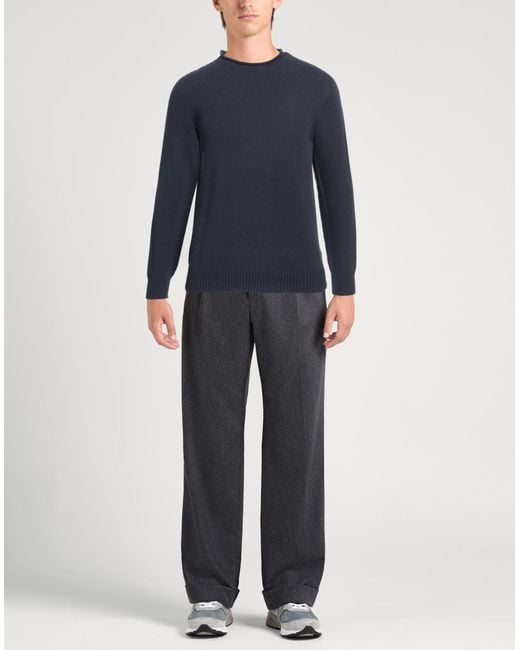 Alpha Studio Blue Sweater Cotton, Polyamide for men
