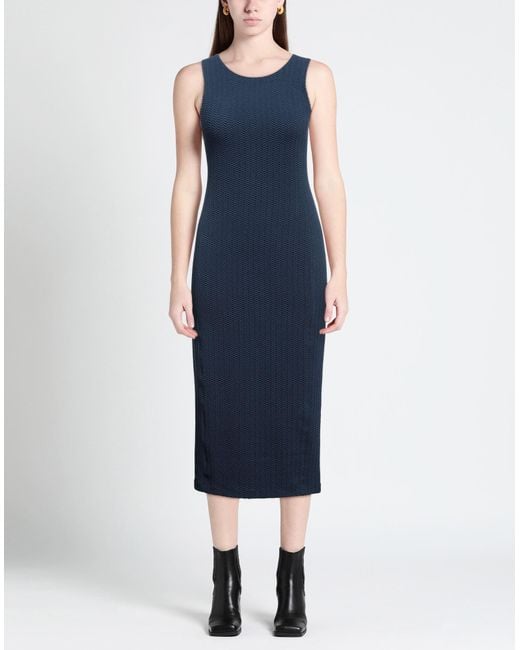 Emporio Armani Blue Midi Dress
