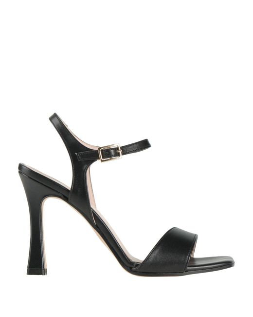 ANNO ZERO Black Sandals Textile Fibers