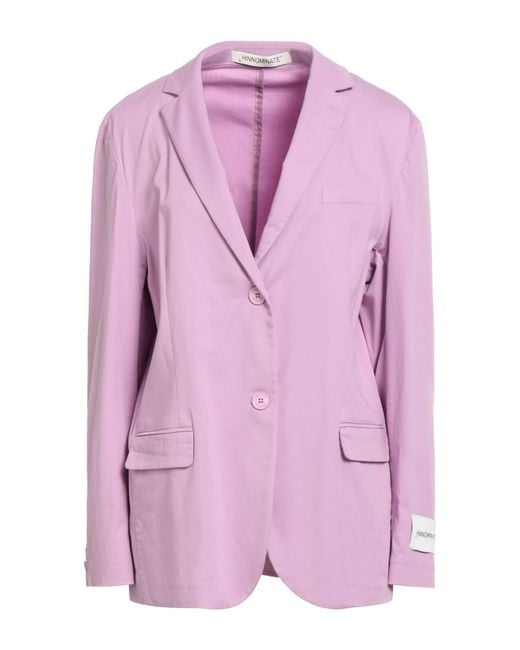 hinnominate Pink Blazer Cotton, Elastane