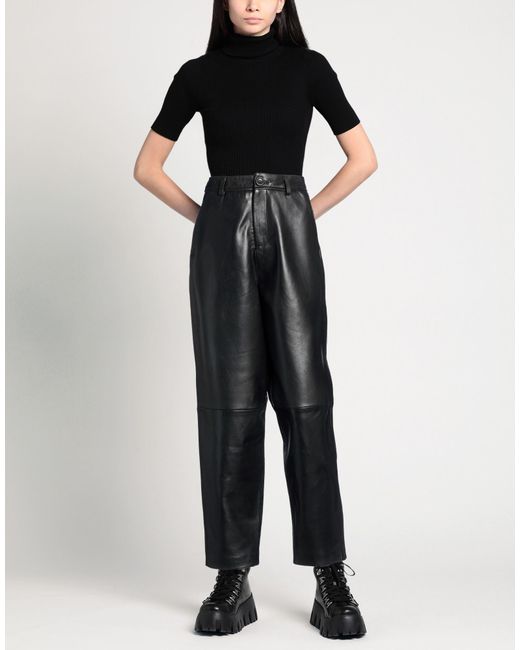 Bolongaro Trevor Black Pants Sheepskin