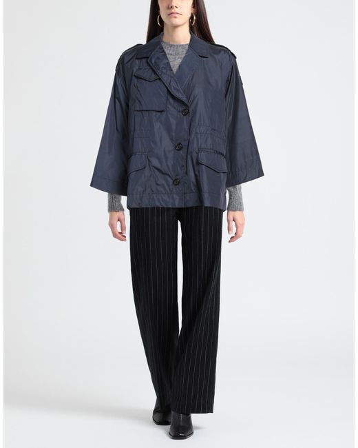 Add Blue Overcoat & Trench Coat