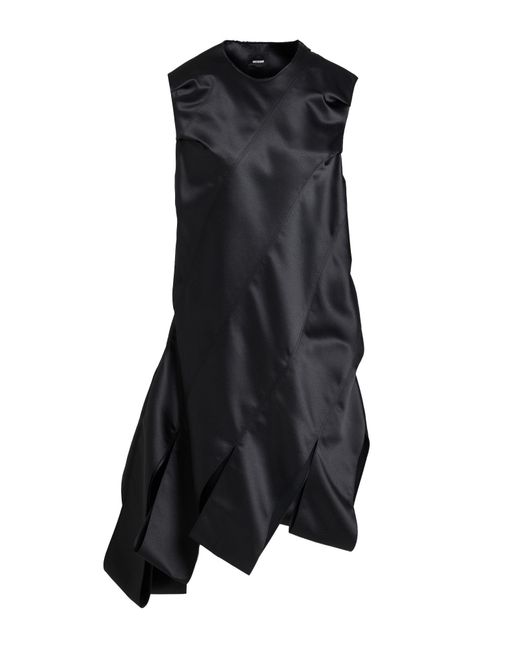 we11done Black Midi Dress Polyester