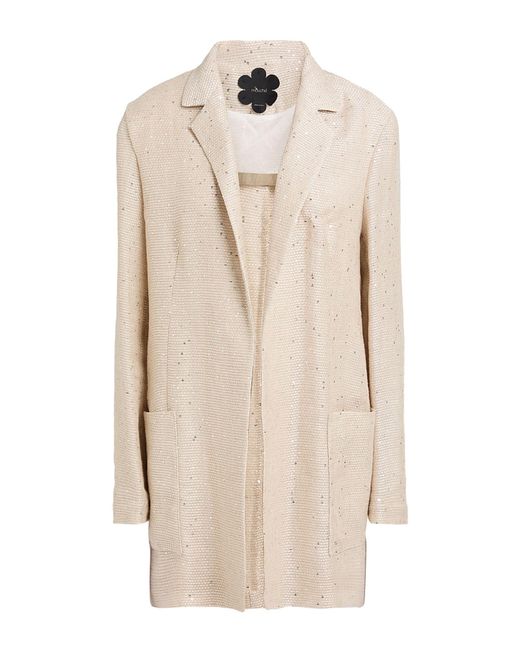 Mouche Natural Blazer Linen, Polyester, Polyamide