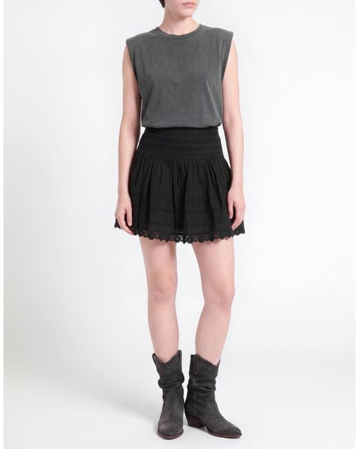 Poupette Black Mini Skirt Cotton