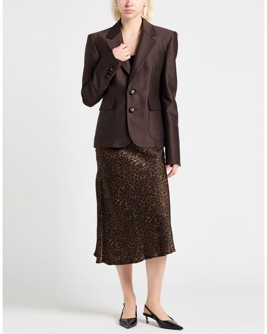 DSquared² Brown Blazer Virgin Wool, Silk