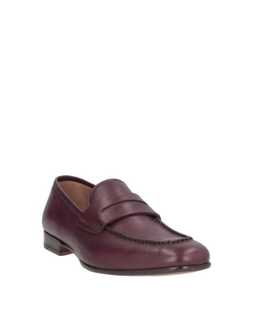 Ferragamo Purple Loafers Calfskin for men