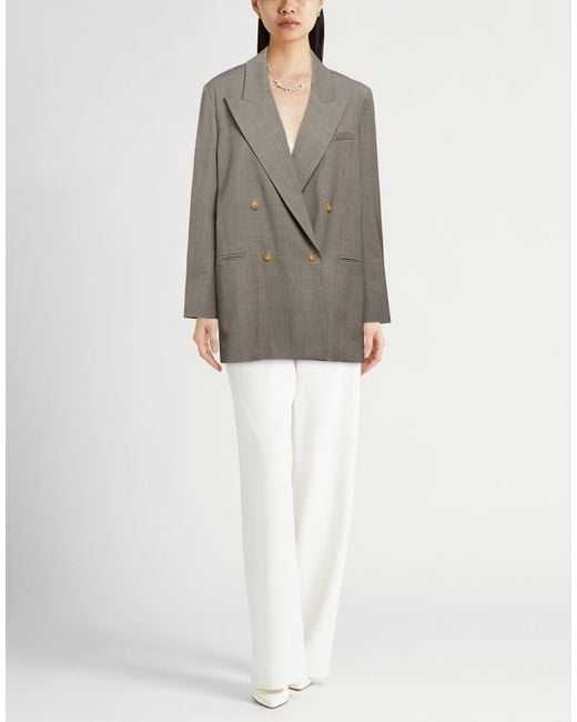 Alysi Gray Chocolat Blazer Polyester, Virgin Wool, Elastane