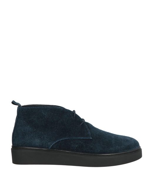 Alberto Guardiani Blue Ankle Boots for men