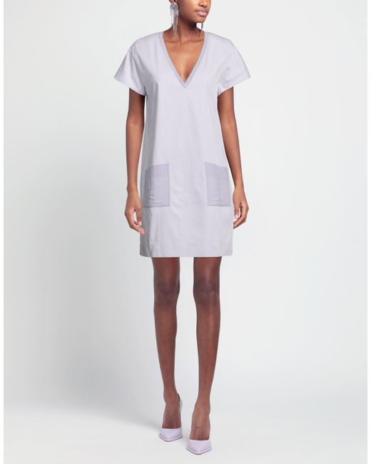 Fedeli Purple Mini Dress