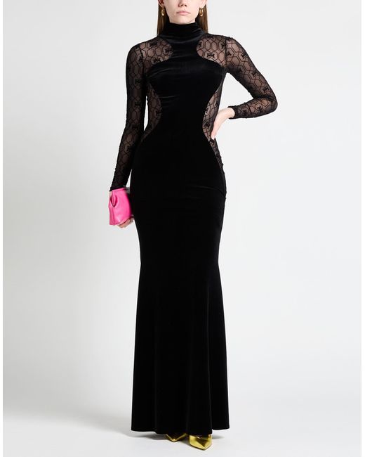 Elisabetta Franchi Black Maxi-Kleid