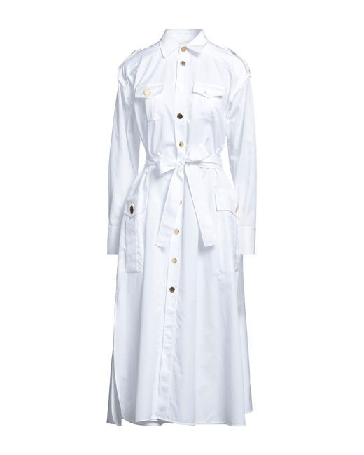 DSquared² White Midi Dress