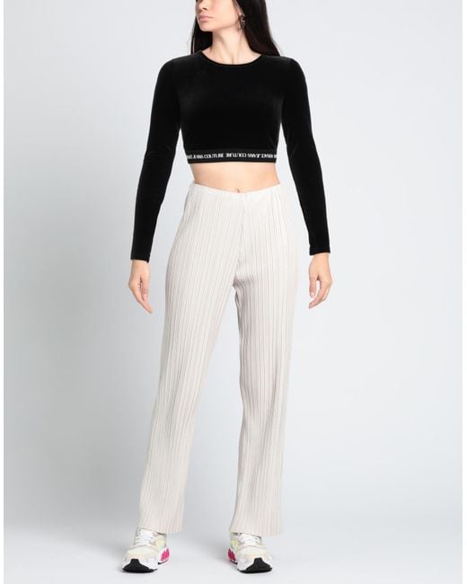 Versace Jeans Couture Black Top Polyester, Elastane