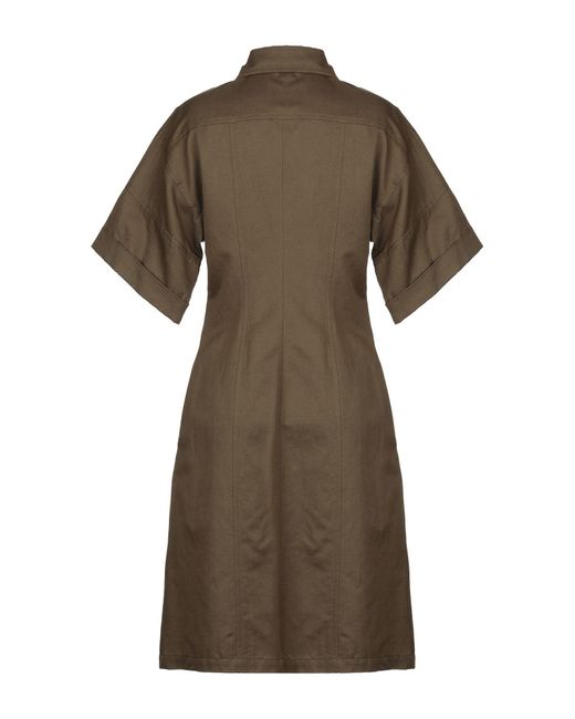 Aspesi Natural Military Midi Dress Cotton, Linen
