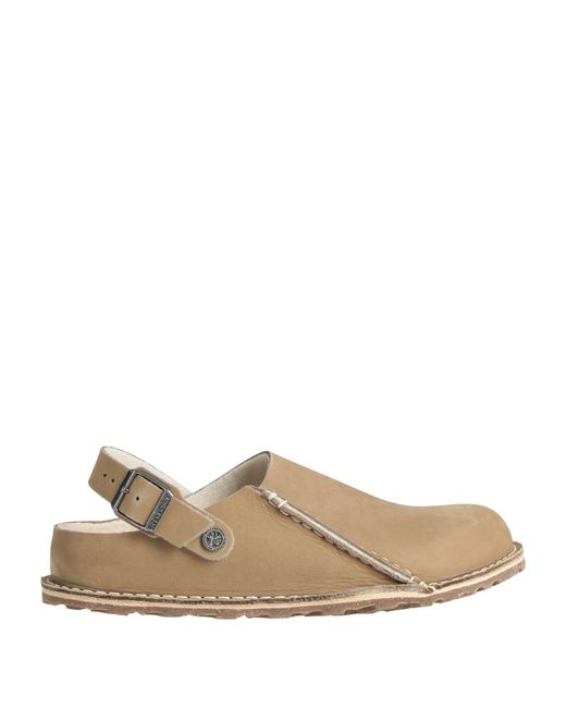 Birkenstock Natural Lutry Mules & Clogs Leather