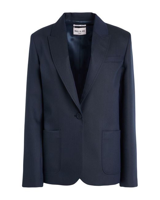 Paul & Joe Blue Blazer Polyester, Viscose