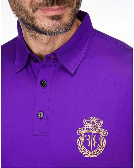 Billionaire Poloshirt in Purple für Herren