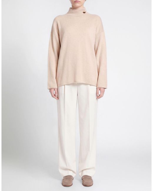 Alpha Studio Natural Turtleneck Cashmere