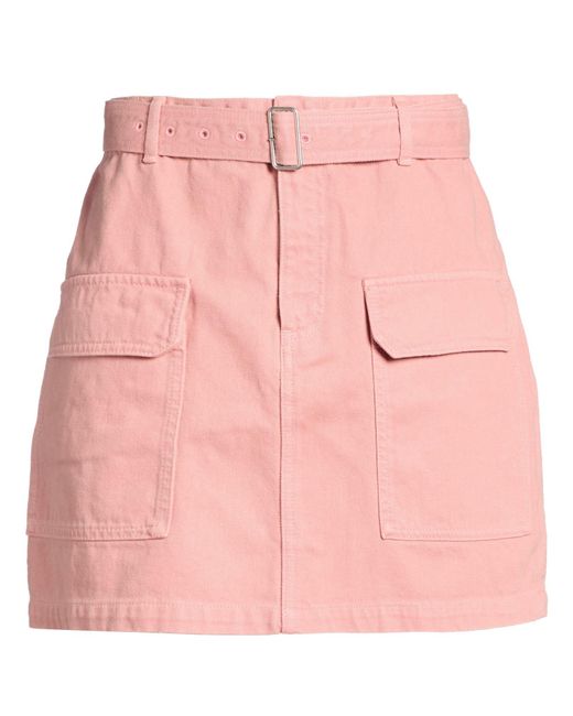 Maison Kitsuné Pink Denim Skirts