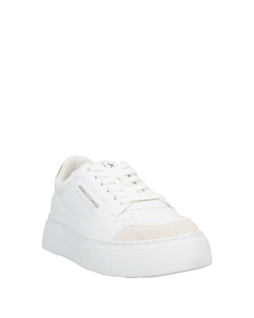 ARMANI EXCHANGE White Trainers
